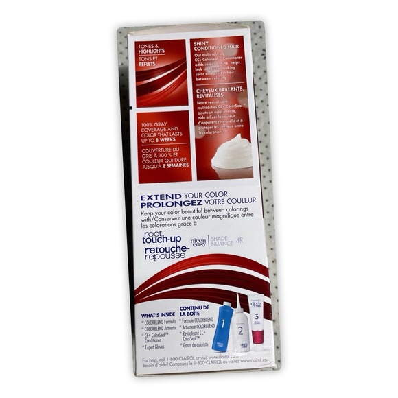 Clairol Nice'n Easy Permanent Hair Color, Born Red 4R/112 - Picture 4 of 6